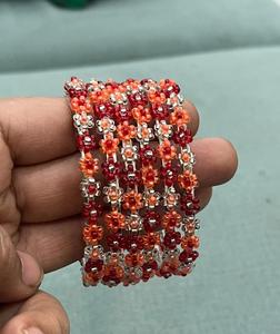 Handmade Glass Seed Beaded Necklace & <b>Bracelet</b> Set <b>Boho</b> Chic Artisan Jewelry for Wholesale Sustainable B2B Exporters - Product Image 2