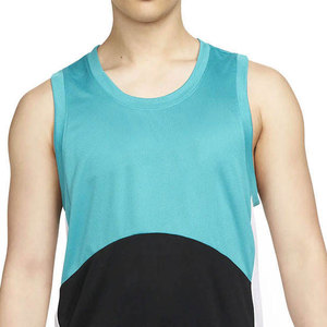 Débardeur pour homme en tissu de coton respirant sans manches, avec logo personnalisé, col rond - Product Image 4