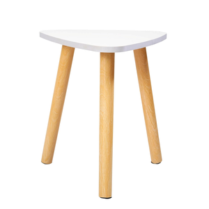 Table d'appoint moderne en bois massif, table ronde compacte, meuble d'appoint pour chambre à coucher, salon, maison - Product Image 1