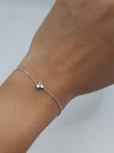 3 <b>Stone</b> Diamond <b>Bracelet</b> in 14K Gold for Women | 0.12 CT Minimalist Diamond Chain <b>Bracelet</b> | Elegant Jewelry - Product Image 1