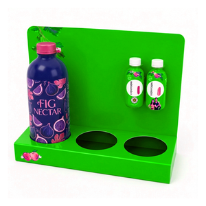 Exhibidor de Botellas de PVC OEM, Impresión Personalizada en Morado, 100x30x182cm, para Exhibición de Productos en Supermercados y Tiendas de Bebidas - Product Image 3