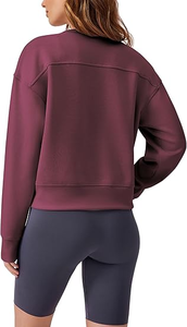 Sweat-shirt court à manches longues pour femme avec logo personnalisé – Design tendance - Product Image 4