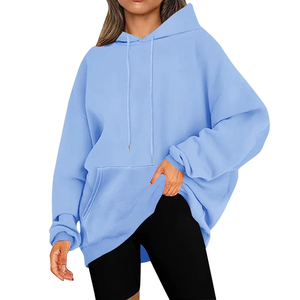 Sudaderas Largas de Invierno para Mujer, Talla Grande, Forro Polar, 100% Algodón, Logotipo Frontal, Corte Holgado y Cómodo, Ecológicas, de Secado Rápido, Personalizables - Product Image 1