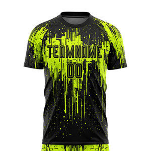 Tenue de football pour équipe, 100% polyester, uniforme de football pour hommes, service OEM, design personnalisé, uniforme de football unisexe tendance, en vente - Product Image 4