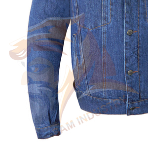High Quality 100% Cotton <b>Denim</b> <b>Jacket</b> for Men Hot Selling Custom Design <b>Denim</b> Jeans <b>Jackets</b> In Bulk Quantity - Product Image 5