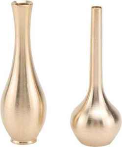 Jarrón de Flores Personalizado de Aluminio/Latón Estilo Art Deco para Mesa de Boda, Diseño Ligero Hecho a Mano - Product Image 2