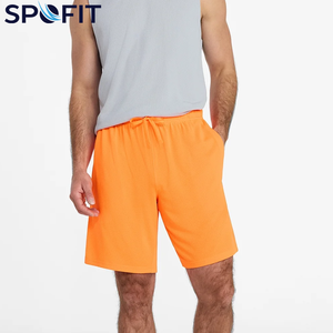 กางเกงขาสั้นลำลองแห้งเร็วสำหรับผู้ชายและเด็กชาย ไซส์พลัส สำหรับออกกำลังกาย วิ่งจ๊อกกิ้ง พร้อมปรับแต่งได้ ลายเรียบ - Product Image 2