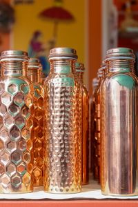 Elegante Botella de Agua de Cobre, Diseño Clásico, Capacidad de 1 Litro, Portátil, a Prueba de Fugas, para el Hogar y Comedor - Product Image 6