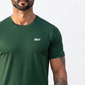 Camiseta Deportiva Flexible para Hombre con Spandex, Ropa Deportiva de Marca Privada, Ropa de Ejercicio de Secado Rápido, Camiseta para Gimnasio - Product Image 6