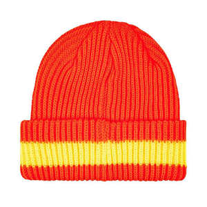 Bonnet tricoté tendance pour adulte, chapeau d'hiver personnalisé OEM en acrylique, fabriqué au Pakistan, bonnet chaud d'extérieur en tricot jacquard avec logo - Product Image 4