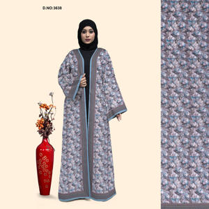 Chal de chifón de primera calidad, tipo abaya, cárdigan de manga larga, diseño cómodo y moderno, disponible para la venta. - Product Image 5