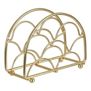 New Selling Minimalist Design Matte <b>Black</b> Powder Coated Finished Iron Napkin Holder For Outdoor Dining Restaurant Tableware - Product Image 4