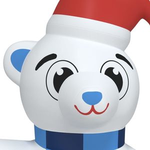 Orsacchiotto di natale gonfiabile a LED 94.5 decorazioni per il cortile delle vacanze all'aperto - Product Image 5