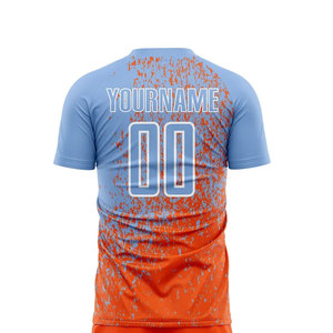 Uniforme de Fútbol Personalizado de Tela Suave Más Vendido en Color Sólido, Mangas Cortas, 100% Poliéster, Uniforme de Fútbol Unisex - Product Image 5