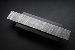 Barra de acero damasco de 12 pulgadas con patrón de fuego para fabricación de cuchillos, barra de acero damasco hecha a mano, material personalizado para cuchillos. - Product Image 3