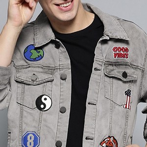Men's Vintage Blue Jean Jacket <b>Denim</b> <b>Coat</b> Casual Button Front Eco-Friendly Breathable Stylish Design Modern Everyday Fashion - Product Image 3