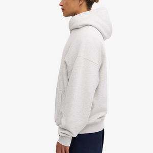 Sudadera con Capucha Extra Grande para Hombre, Color Sólido, Algodón French Terry, Corte Casual, para Otoño - Product Image 3