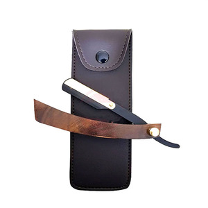 Navaja de Afeitar de Acero Inoxidable con Mango de Madera, Logotipo Personalizado, Instrumentos de Belleza para Peluquería Sialkot - Product Image 1