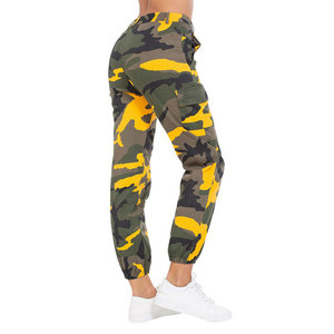 Women's Gray High Waist Flat Front <b>Cargo</b> Pants Woven Spandex Cotton Breathable Casual Winter Solid Color Elastic Waist - Product Image 2