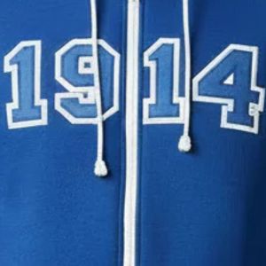 Sweat à capuche zippé Phi Beta Sigma 1914 bleu – Veste décontractée et élégante pour fraternité grecque, style streetwear chaud et tendance - Product Image 3