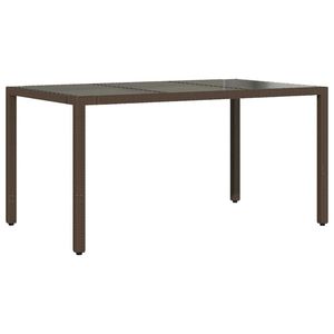 Table de jardin en polyrotin marron 59,1x35,4x29,5 pouces Tables d'extérieur - Product Image 2