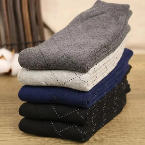 Ankle <b>Socks</b> 5 Pairs Solid Color Knitted Cotton Breathable for Adults Casual Daily Wear Autumn Season - Product Image 5