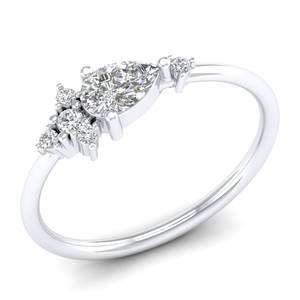 Bagues solitaires REYES personnalisables en or massif 14 carats avec diamant de laboratoire CVD taille poire 0,59 carat, bijoux fins personnalisés pour mariages - Product Image 2