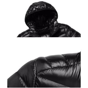 Veste à capuche décontractée pour hommes avec col montant léger de couleur unie et fermeture à glissière-pour la mode printemps automne hiver - Product Image 2