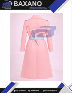 Manteau en laine de haute qualité pour femmes Gamma Phi Delta Sorority, trench-coat long avec ceinture GPD Sorority - Product Image 5