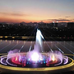 Fontaine musicale de jardin commerciale en acier inoxydable avec contrôle DMX, éclairage décoratif et jets d'eau dansants résistants à l'eau - Product Image 2