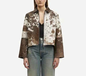 Genuine Leather Womens Long <b>Racer</b> Quilted <b>Jacket</b> with Corduroy Woven Fabric and Cotton Filling Custom Logo - Product Image 3