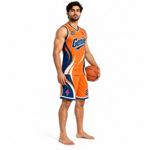 Ropa Deportiva Transpirable y Ligera para Entrenamiento, Competencia, Práctica, Ejercicio, Baloncesto, Uniforme de Equipo Atlético, Jersey y Pantalones Cortos - Product Image 4
