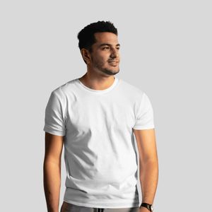 Unisex 100% algodón Filipinas camiseta de secado rápido Fitness ajustado manga corta cuello sólido personalizado impreso 220 gramos hombres en blanco - Product Image 5