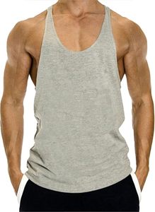 Factory Cheap Breathable Embroidery Muscle Fit Plain Men's Tank Tops Sleeveless Workout 100% Cotton Quick Dry Crew Neck Casual - Product Image 6