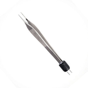 Pince bipolaire électrique en acier inoxydable Adson non isolée 15 cm avec pointe de 1,0 mm, instrument chirurgical pour microchirurgie - Product Image 4