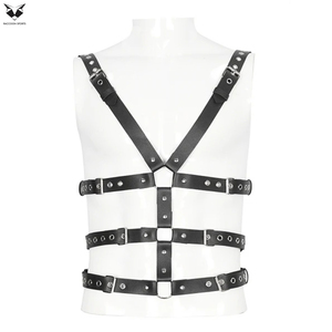 Wholesale Manufacturer Women Fetish Club Wear Adjustable Buckle PU Leather Harness Waist Belt <b>Thigh</b> Chain Collar Set Sexy Ladies - Product Image 4