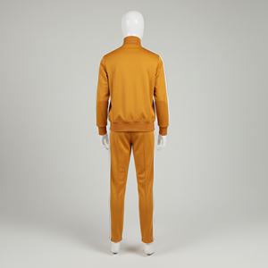 Winter Cotton Fleece Tracksuits Custom Wholesale Plus Size Sweat Suit with Side Stripe <b>High</b> Street Mens Jogging Wear - Product Image 4