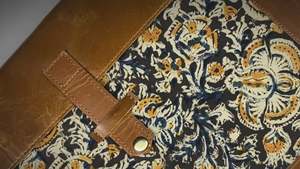 Housse pour ordinateur portable en cuir véritable, motif imprimé, avec logo personnalisé, sac de voyage d'affaires - Product Image 4