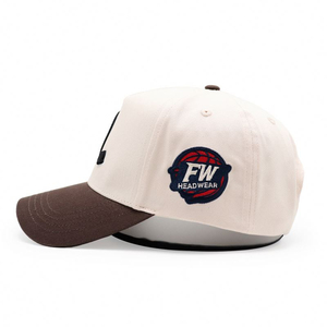 Casquette de baseball unisexe sportive style streetwear en denim polyester/coton de haute qualité avec logo brodé 3D bicolore à 6 panneaux et broderie personnalisée - Product Image 4