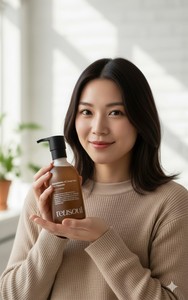 ครีมนวดผม Reusoul AC Deep Pure สูตรวีแกน วิตามินซี เจล 300 มล. ขวดปั๊ม ขนาดพกพา สำหรับผิวแพ้ง่าย ไม่มีน้ำหอม สีน้ำตาล - Product Image 4
