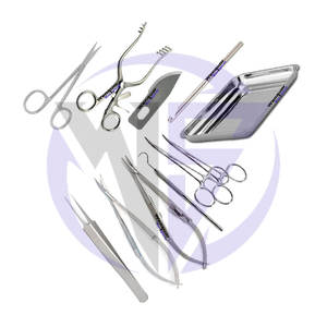 Kit de base d'instruments chirurgicaux vétérinaires microchirurgicaux 11 pièces – Outils vétérinaires généraux et dentaires essentiels pour la stérilisation et l'appendicectomie mineure - Product Image 4