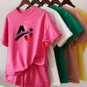 Camiseta informal estampada para mujer, camiseta de verano de manga corta, transpirable, ligera, suave y cómoda, camiseta de uso diario a la moda para mujer - Product Image 1