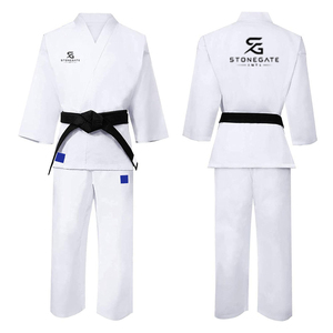 Kimono de karaté avancé pour hommes en tissu de coton respirant avec coutures renforcées, logo personnalisé et usine de vente en gros OEM - Product Image 1