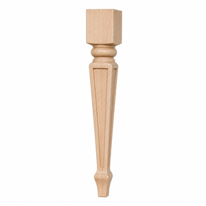 Patas de Mesa de Comedor Modernas de Madera Maciza Resistentes, Postes de Soporte Hechos a Mano Personalizables, Acabado Pulido, para Sala de Estar o Taller - Product Image 1
