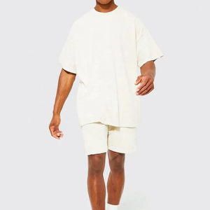 Custom Two Piece T Shirts Short Set Summer <b>Men</b> Clothing 2 Piece T Shirt And Shorts <b>Men</b> Short Sets - Product Image 2