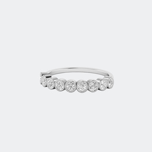 0.55CTW Round Bezel Band Setting Minimalist <b>Ring</b> - Product Image 5