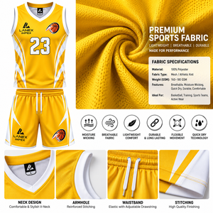 Ensemble de maillots de basket-ball personnalisés en gros pour hommes, garçons et équipes de jeunes, uniformes de sport par sublimation - Product Image 5