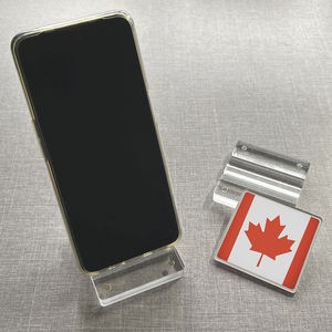 Soporte de Teléfono Cuadrado de Silicona Multifuncional Flexible e Impermeable con Bandera Nacional de Turquía, 13mm de Grosor, 62x62mm, para Interiores, Hogar y Cama - Product Image 1