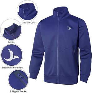 Chándal Unisex Azul con Cremallera Completa, Color Sólido, Poliéster, Ropa Casual con Bolsillos Laterales y Logotipo Frontal - Product Image 3