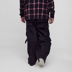 กางเกงวอร์มสั่งทำพิเศษ 380 แกรม สำหรับผู้ชาย ทรงหลวม ผ้าฝ้าย 100% พิมพ์โลโก้ตามสั่ง สไตล์ลำลอง ไซส์พลัส - Product Image 4